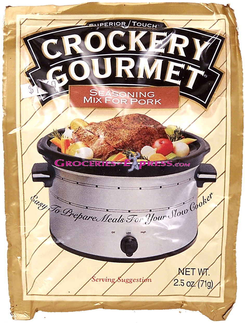 Superior Touch Crockery Gourmet seasoning mix for pork, easy to prepare meals for your slow cooker Full-Size Picture